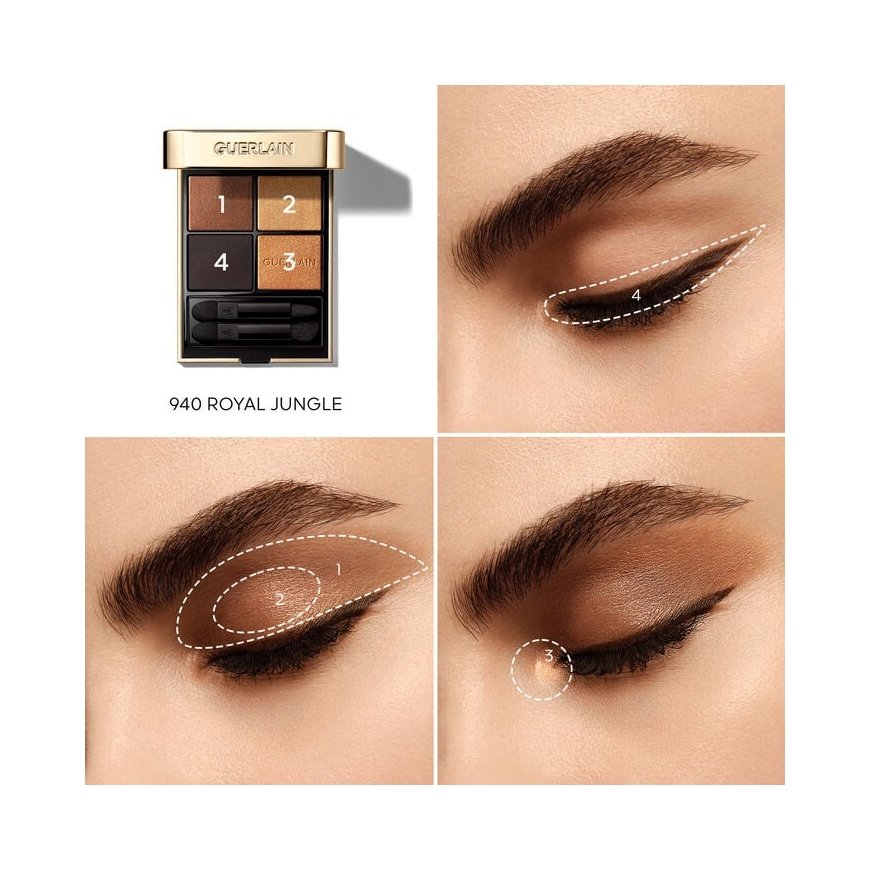 Guerlain Ombres G acu ēnas 940 Royal Jungle Matēts, Metālisks, Pērle, Satīns – 3