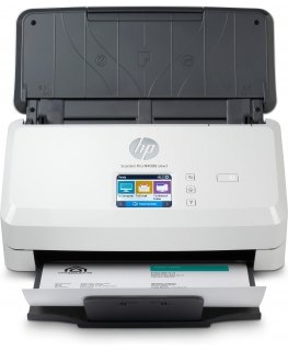 HP Scanjet Pro N4000 snw1 Sheet-feed Scanner Poogna-skänner 600 x 600 DPI A4 Must, Valge