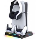 iPega P5S006 RGB Charging Stand + Cooling for PS5 Slim Game Controller iPega P5S006 RGB Charging Stand + Cooling for PS5 Slim Game Controller