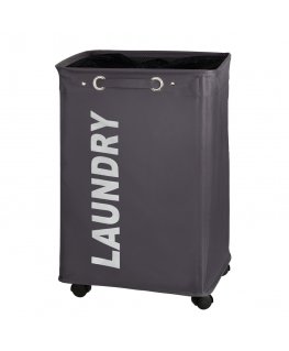 WENKO Laundry bin Quadro Grey laundry basket