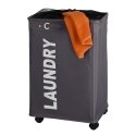 WENKO Laundry bin Quadro Grey laundry basket
