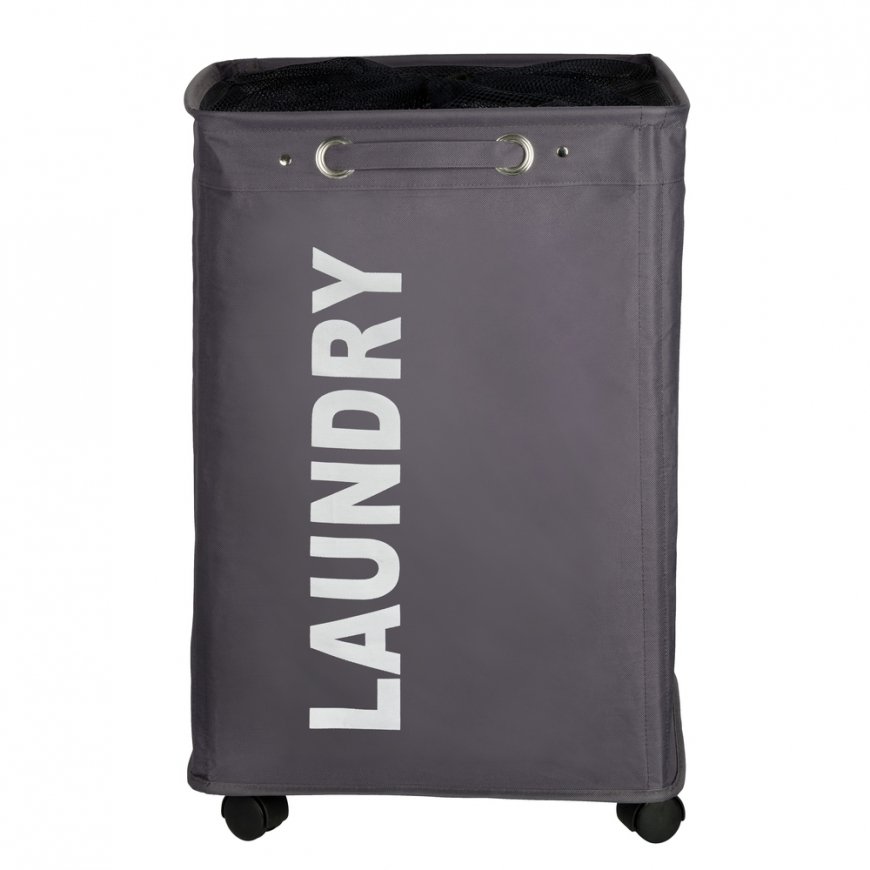 WENKO Laundry bin Quadro Grey laundry basket – 3