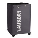 WENKO Laundry bin Quadro Grey laundry basket