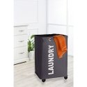WENKO Laundry bin Quadro Grey laundry basket