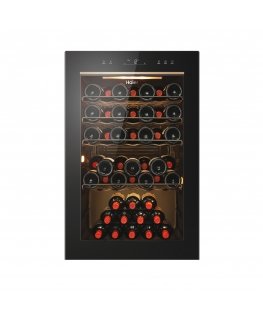 Haier Wine Bank 50 Serie 3 HWS49GAE Kompressoriga veinikülmik Eraldiseisev Must 49 pudel(id)