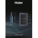 Haier Wine Bank 50 Serie 3 HWS49GAE Kompresora vīna dzesētājs Brīvi novietots Melns 49 pudele (-es) Haier Wine Bank 50 Serie 3 HWS49GAE Kompresora vīna dzesētājs Brīvi novietots Melns 49 pudele (-es)