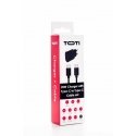 SEEK TOTI 20W Type-C PD Wall Fast Charger with Type-C to Type-C, 1 m PVC Data Cable 3A, Juodas SEEK TOTI 20W Type-C PD Wall Fast Charger with Type-C to Type-C, 1 m PVC Data Cable 3A, Juodas