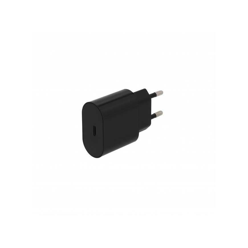 SEEK TOTI 20W Type-C PD Wall Fast Charger with Type-C to Type-C, 1 m PVC Data Cable 3A, Black – 2