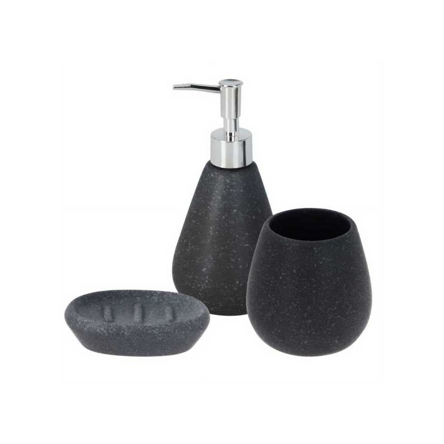Bathroom Solutions Bathroom accessories set: dispenser, soap dish and cup. – 2