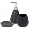 Bathroom Solutions Bathroom accessories set: dispenser, soap dish and cup. Bathroom Solutions Bathroom accessories set: dispenser, soap dish and cup.