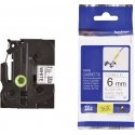 G&G Schriftband 6mm x 8m sw-ws Komp. m. Brother TZe-211