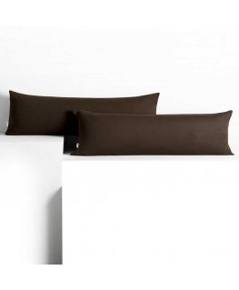 Tumma koristeellinen tyynyliina AMBER, väri tummanruskea, tyyli klassinen, materiaali - tekstiilijersey 40x145 DecoKing