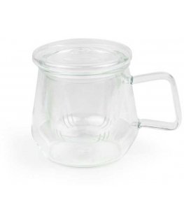 Glass mug with infuser Livorno 290 ml - colorless / Bredemeijer