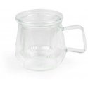 Glass mug with infuser Livorno 290 ml - colorless / Bredemeijer