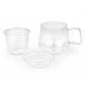 Glass mug with infuser Livorno 290 ml - colorless / Bredemeijer