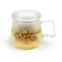 Glass mug with infuser Livorno 290 ml - colorless / Bredemeijer