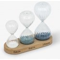 Atmosphera Set of three decorative hourglasses SABI, height 15 cm Atmosphera Set of three decorative hourglasses SABI, height 15 cm