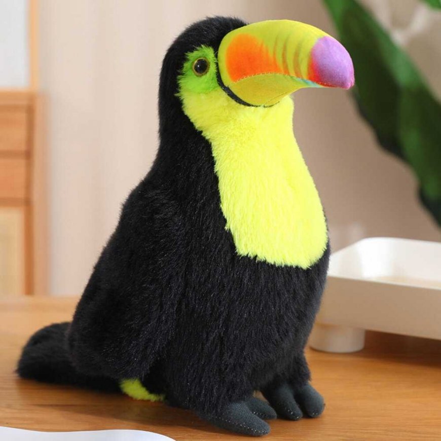 Lean Toys Plush toucan soft toy 30 cm – 2