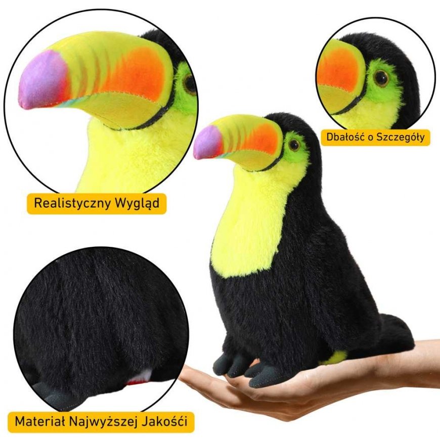 Lean Toys Pehmolelu tukaani 30 cm – 3