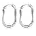 Troli Timeless steel oval earrings VAAJDE201253-2-S Troli Timeless steel oval earrings VAAJDE201253-2-S