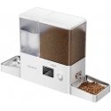 Rojeco 2-in-1 lemmikkien vesilähde 3,5 l ja ruokinta-automaatti 5 l, painikeversio, valkoinen Rojeco 2-in-1 lemmikkien vesilähde 3,5 l ja ruokinta-automaatti 5 l, painikeversio, valkoinen