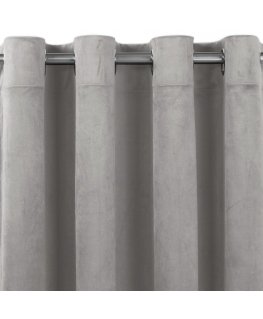Homede Curtains VELVET EYELETS S grey 400x270