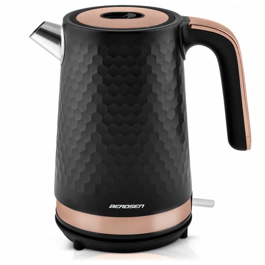 Electric kettle 1.7l Berdsen BD-705 black and copper color – 2