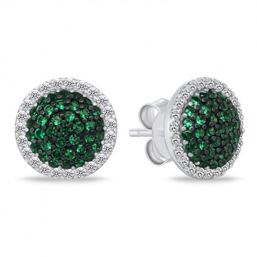 Brilio Silver Brilio Silver Sparkling gold plated earrings with zircons EA601Y – 2