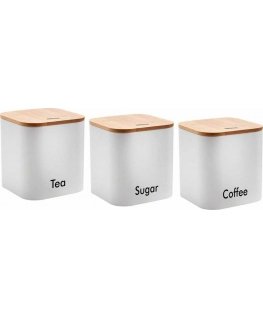 King Hoff 3 TAKELIŲ RINKINYS KAVOS ARBATA CUKRUS KINGHOFF KH-1526
