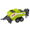 Lean Toys Red tractor with loader and baler Lean Toys Red tractor with loader and baler