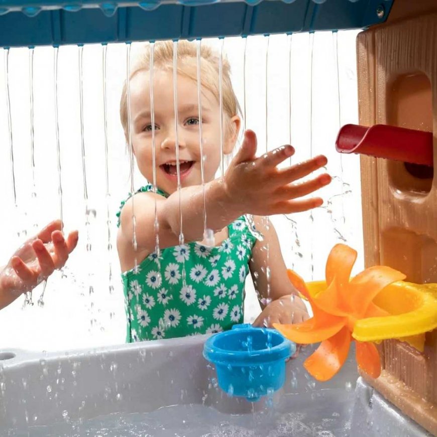 Step2 vesipöytä sadesuihkulla, ämpäri ja suppilo + eläimet – 2