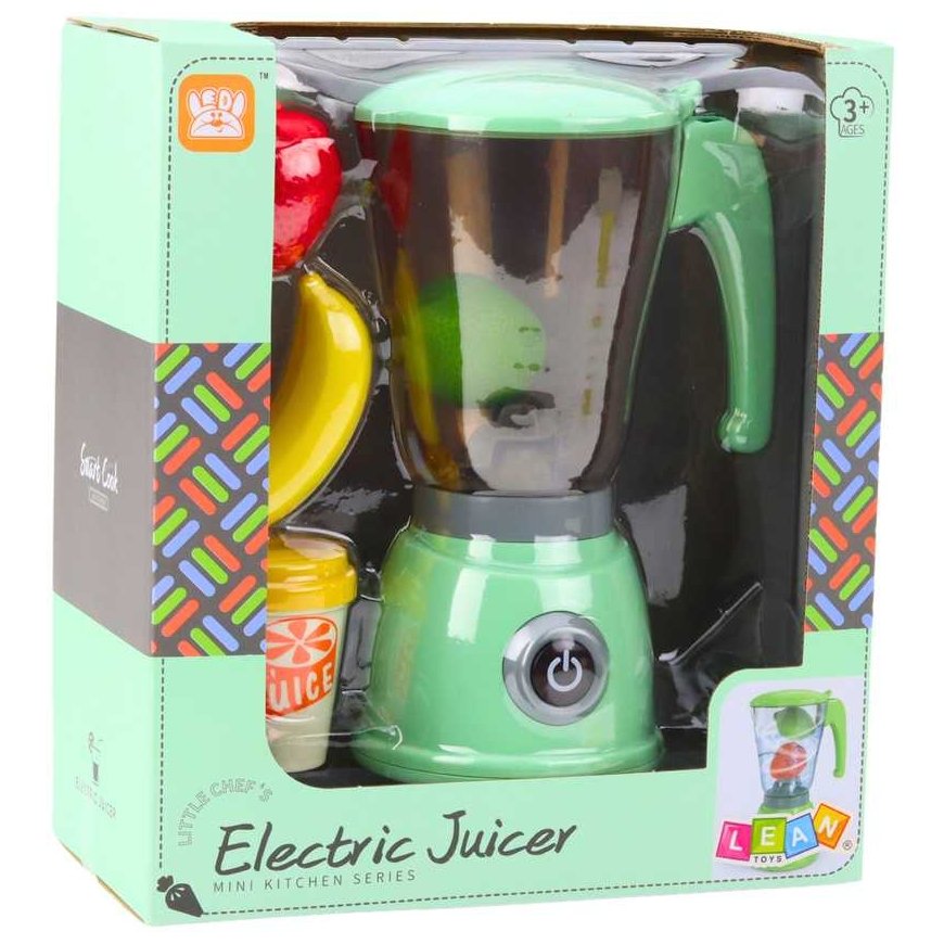 Lean Toys Electric Mixer For Children Fruit Cup Lights Sounds Green – 5