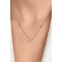 Brilio Silver Romantic silver necklace Heart with zircons NCL171W Brilio Silver Romantic silver necklace Heart with zircons NCL171W