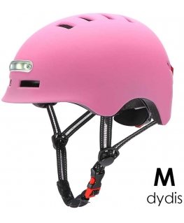 Beaster Scooter Šalmas Beaster BS02HPM, M dydis, rožinis, su LED lemputėmis
