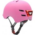 Beaster-skootterikypärä Beaster BS02HPM, koko M, pinkki, LED-valoilla Beaster-skootterikypärä Beaster BS02HPM, koko M, pinkki, LED-valoilla