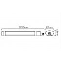 Hermetic luminaire TRI-PROOF, 230Vac, 40W, 4800lm, 125cm, IP65, 4000K, LEDOM Hermetic luminaire TRI-PROOF, 230Vac, 40W, 4800lm, 125cm, IP65, 4000K, LEDOM