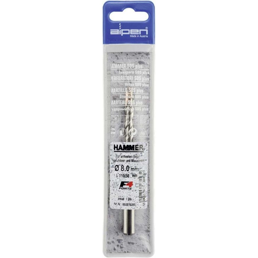 SDS+ concrete drill bit with 2 cutting edges, 15x210/150, Alpen [0082701500100] – 2