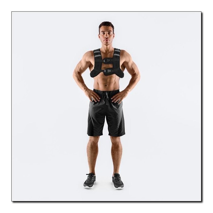 HMS Fitness KTO08 жилет-утяжелитель 8 kg Неопрен, Песочный Черный – 5