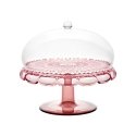 Guzzini VANITY Kuchenplatte mit Fuß und Haube Flamingo pink Guzzini VANITY Kuchenplatte mit Fuß und Haube Flamingo pink
