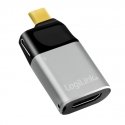 LogiLink USB 3.2 Gen2 Type-C adapter, C/M to HDMI-A+USB-C, 4K, PD, alu, black/grey LogiLink USB 3.2 Gen2 Type-C adapter, C/M to HDMI-A+USB-C, 4K, PD, alu, black/grey
