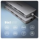 Axagon HMC-8HLSA dokstacija Vadu USB 3.2 Gen 1 (3.1 Gen 1) Type-C Pelēks Axagon HMC-8HLSA dokstacija Vadu USB 3.2 Gen 1 (3.1 Gen 1) Type-C Pelēks