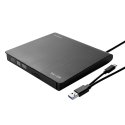 Savio AK-59 External slim CD/DVD Recorder R/RW - USB-C/USB-A black optical disc drive DVD±RW Savio AK-59 External slim CD/DVD Recorder R/RW - USB-C/USB-A black optical disc drive DVD±RW