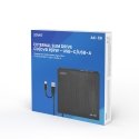 Savio AK-59 External slim CD/DVD Recorder R/RW - USB-C/USB-A black levyasemat DVD±RW musta Savio AK-59 External slim CD/DVD Recorder R/RW - USB-C/USB-A black levyasemat DVD±RW musta