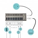 i-tec U3CHARGEHUB10 mobiliojo įrenginio kroviklis Universalus Pilka AC Spartusis įkrovimas Vidaus
