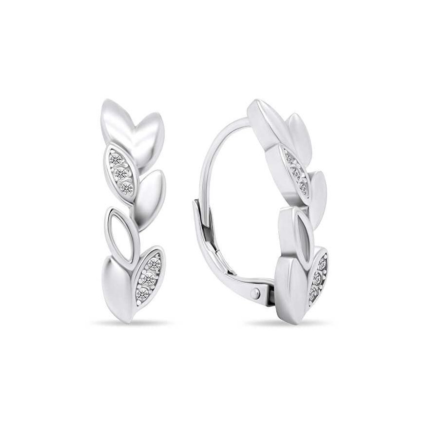 Brilio Silver Brilio Silver Charming silver earrings with zircons EA441W