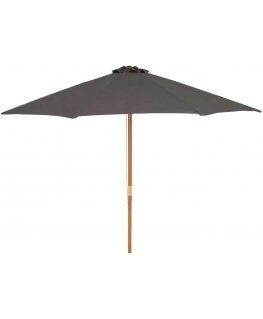 Polyester garden umbrella 3 m anthracite PATIO