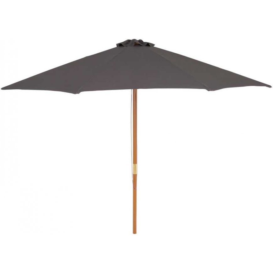 Polyester garden umbrella 3 m anthracite PATIO