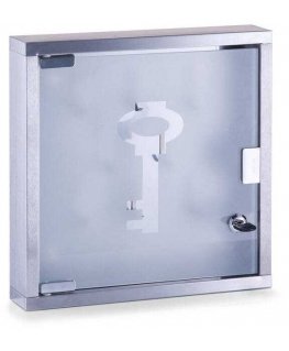 Zeller Key box with glass door, 30 x 30 x 6 cm