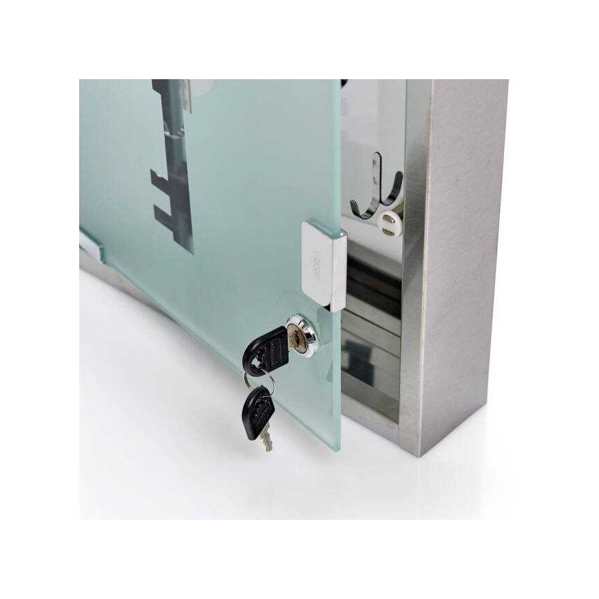 Zeller Key box with glass door, 30 x 30 x 6 cm – 4