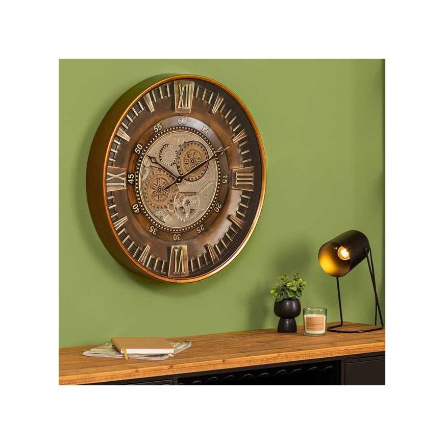 Atmosphera Retrotyylinen kello näkyvällä YONI-mekanismilla, Ø 59 cm – 4